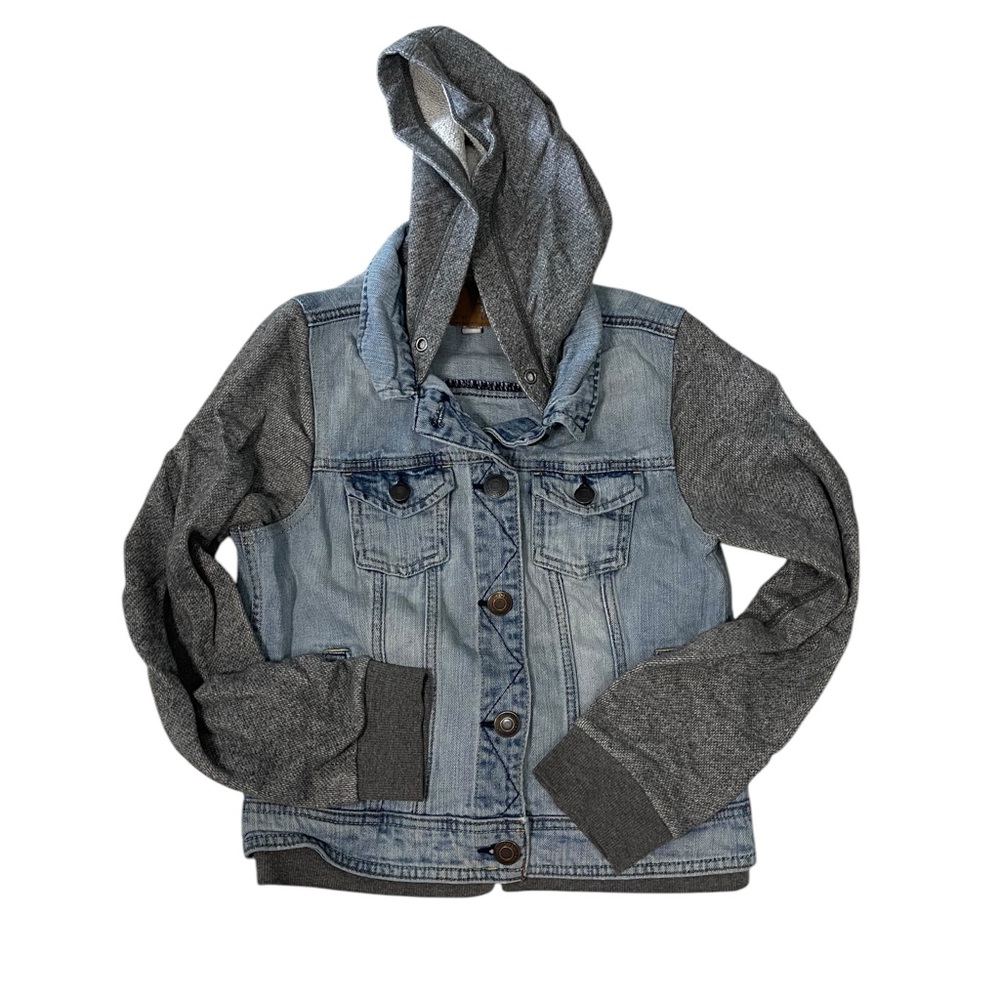 American Eagle hooded jean jacket medium boxEP